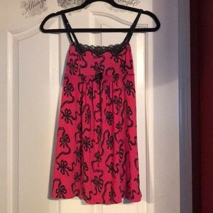 Betsey Johnson Bow Babydoll Sleep Cami